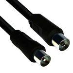 POWERTECH καλώδιο κεραίας RF αρσενικό - RF θηλυκό CAB-V005, μαύρο, 3m