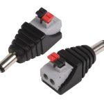 FOLKSAFE βύσμα τροφοδοσίας DC αρσενικό DCMCP, 5.5x2.1mm, push-pin, 5τμχ