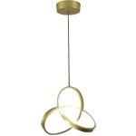 POWERTECH LED φωτιστικό οροφής HLL-0122, 15W, 4000K, Φ22cm x 1m, χρυσό