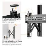 BRATECK επιτοίχια βάση τηλεόρασης LVW02E-48T, 37-70", έως 70kg, Pop-Out - Image 4