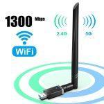 POWERTECH ασύρματος USB αντάπτορας δικτύου PT-1132, 1300Mbps, 2.4/5GHz - Image 2