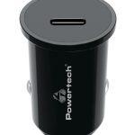 POWERTECH φορτιστής αυτοκινήτου PT-1146, USB-C, 20W PD, μαύρος