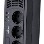 POWERTECH σταθεροποιητής ρεύματος PT-AVR1000I, 1000VA/500W, 3x schuko