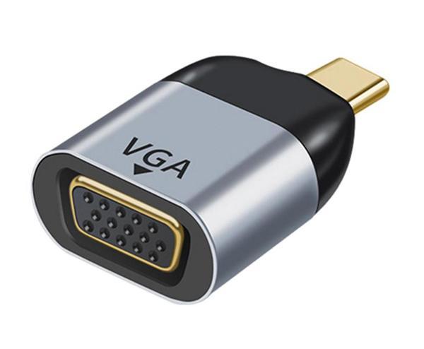 PTH-094 POWERTECH αντάπτορας USB-C σε VGA PTH-094, 1080p/60Hz, γκρι - Image 1