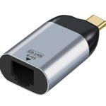 POWERTECH αντάπτορας δικτύου PTH-095, USB-C, 1000Mbps Ethernet, γκρι