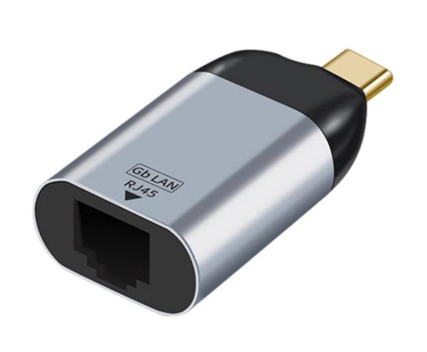 PTH-095 POWERTECH αντάπτορας δικτύου PTH-095, USB-C, 1000Mbps Ethernet, γκρι - Image 1
