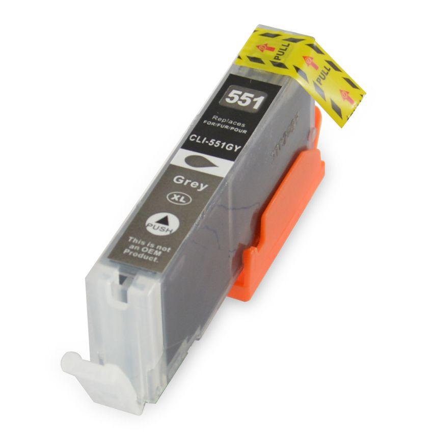 RC-00551XL-G Συμβατό InkJet για Canon CLI-551, 12ml, γκρι - Image 1