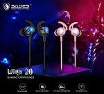SADES gaming earphones Wings 20 με μικρόφωνο, 3.5mm, Φ12mm, 1.2m, ροζ - Image 2