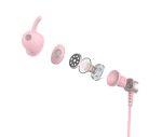 SADES gaming earphones Wings 20 με μικρόφωνο, 3.5mm, Φ12mm, 1.2m, ροζ - Image 3