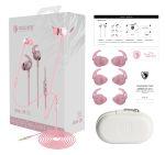 SADES gaming earphones Wings 20 με μικρόφωνο, 3.5mm, Φ12mm, 1.2m, ροζ - Image 6