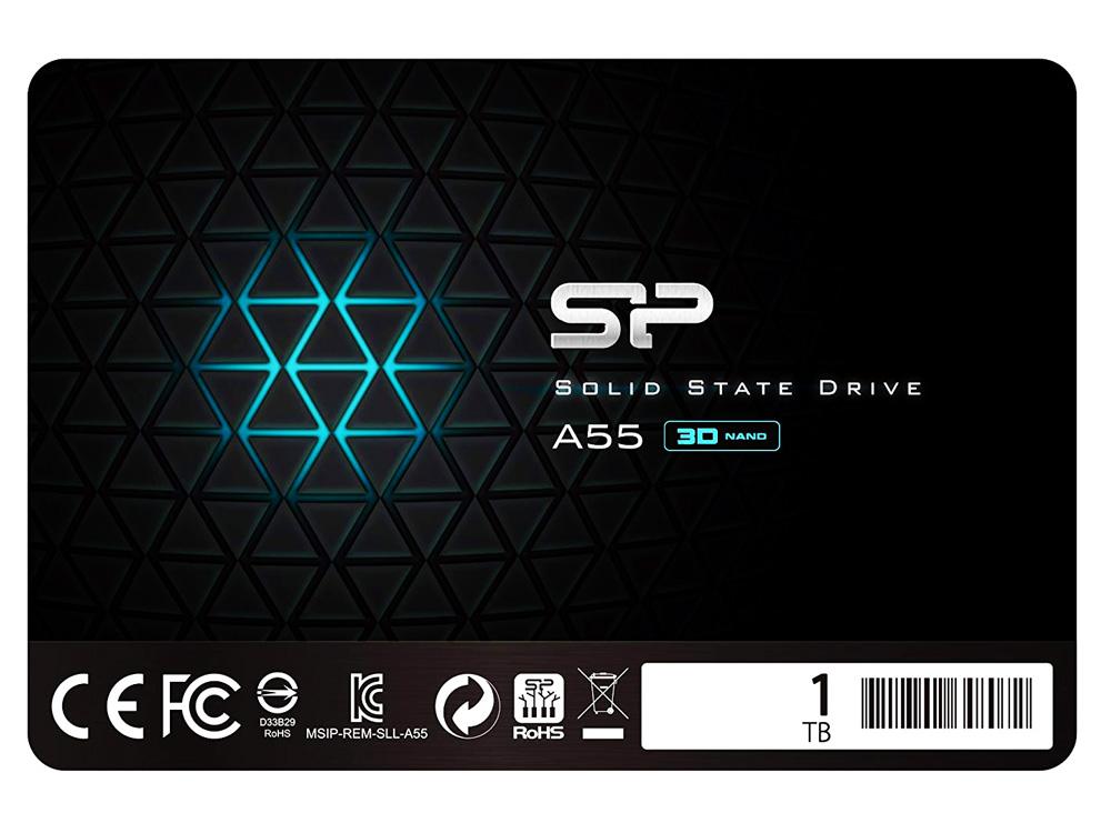 SP001TBSS3A55S25 SILICON POWER SSD A55 1TB, 2.5", SATA III, 500-450MB/s, 7mm - Image 1