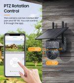 SECTEC smart ηλιακή κάμερα κυνηγού ST-517C, 3MP, 4G, PIR, PTZ, SD, IP65 - Image 4