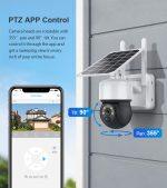 SECTEC smart ηλιακή κάμερα ST-S517C-3M, 3MP, PIR, PTZ, cloud/micro SD - Image 6