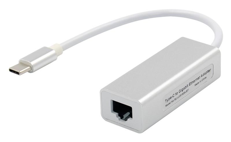 ST733 Αντάπτορας δικτύου ST735, USB-C, 1000Mbps Ethernet, ασημί - Image 1