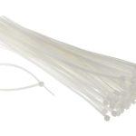 POWERTECH δεματικά καλωδίων TIES-006, 200x7.6mm, λευκά, 100τμχ