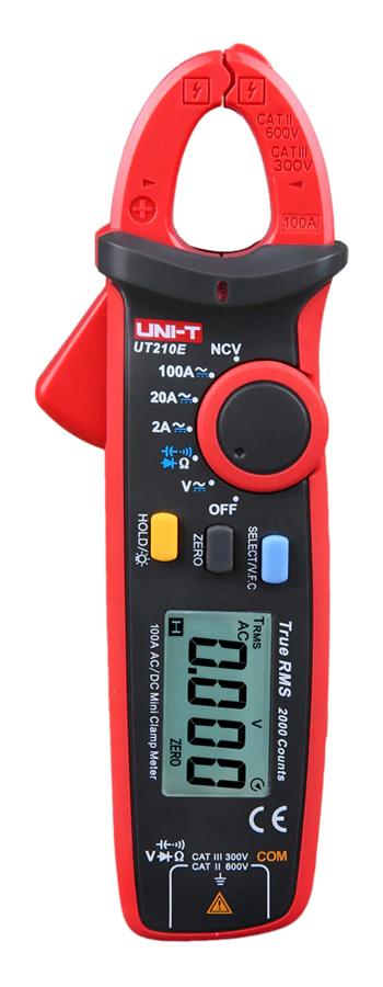 UT210E UNI-T πολύμετρο & αμπεροτσιμπίδα UT210E, 100A AC/DC, NCV, True RMS - Image 1