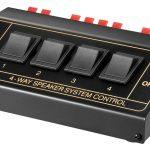 GOOBAY switch 4 σετ ηχείων 11934, έως 200W, μαύρο