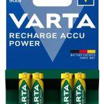 VARTA επαναφορτιζόμενες μπαταρίες λιθίου, AAA, 550mAh, 1.2V, 4τμχ