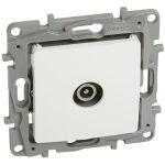 LEGRAND πρίζα κεραίας 764555, αρσενική, 10dB, λευκή