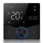 Smart θερμοστάτης πετρελαίου BHT-009GBLW, WiFi, χωνευτός, μαύρος