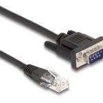 POWERTECH καλώδιο serial RS-232 σε RJ45 CAB-G040, 30cm, μαύρο