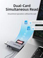 CABLETIME card reader CT-ACSD3-AG, SD/micro SD, USB/USB-C, 5Gbps, γκρι - Image 6