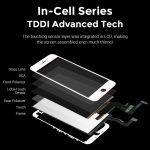 TW INCELL LCD ILCD-007 για iPhone 7, camera-sensor ring, earmesh, λευκή - Image 2