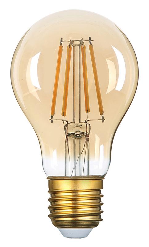 OPT-1796 OPTONICA LED λάμπα A60 Filament 1796, 8W, 2500K, E27, 700lm - Image 1