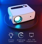POWERTECH LED βιντεοπροβολέας PT-1158, ηχείο, 1080p, 210 ANSI lm, λευκός - Image 2