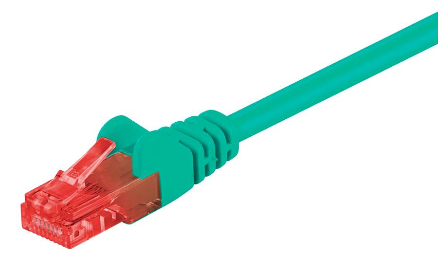 68400 GOOBAY καλώδιο δικτύου 68400, CAT 6 U/UTP, CCA, 250MHz, 2m, πράσινο - Image 1