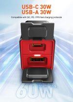 LDNIO φορτιστής μοτοσυκλέτας C108 με καλώδιο, USB/USB-C, 60W, μαύρος - Image 6
