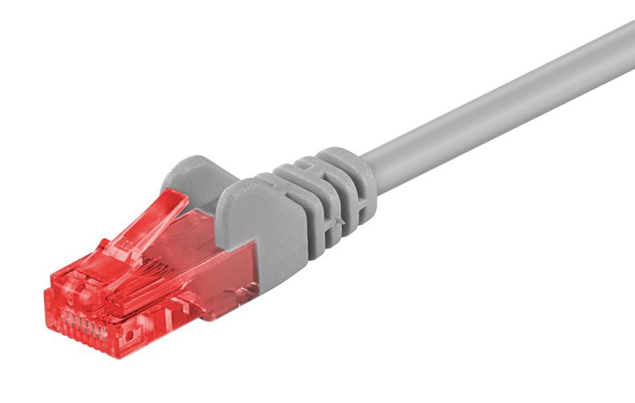 72576 GOOBAY καλώδιο δικτύου 72576, CAT 6 U/UTP, CCA, 250MHz, 3m, γκρι - Image 1