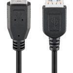 GOOBAY καλώδιο προέκτασης USB 74149, 5Gbps, USB 3.0, 15W, 2m, μαύρο