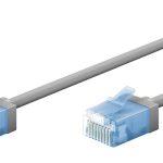 GOOBAY καλώδιο δικτύου 74224, CAT 6A U/UTP, slim, copper, 500MHz, 3m, γκρι
