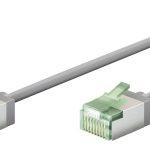 GOOBAY καλώδιο δικτύου 74347, CAT 8.1 U/FTP, slim, copper, 40Gbps, 2m, γκρι
