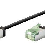 GOOBAY καλώδιο δικτύου 74351, CAT 8.1 U/FTP, slim, copper, 40Gbps, 0.25m, μαύρο
