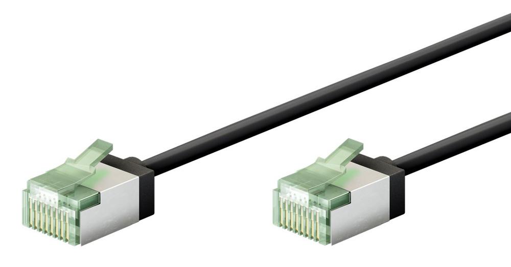 74356 GOOBAY καλώδιο δικτύου 74356, CAT 8.1 U/FTP, slim, copper, 40Gbps, 5m, μαύρο - Image 1