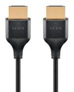 GOOBAY καλώδιο HDMI 75296 με Ethernet, slim, 4K/60Hz, 18 Gbps, 5m, μαύρο - Image 2
