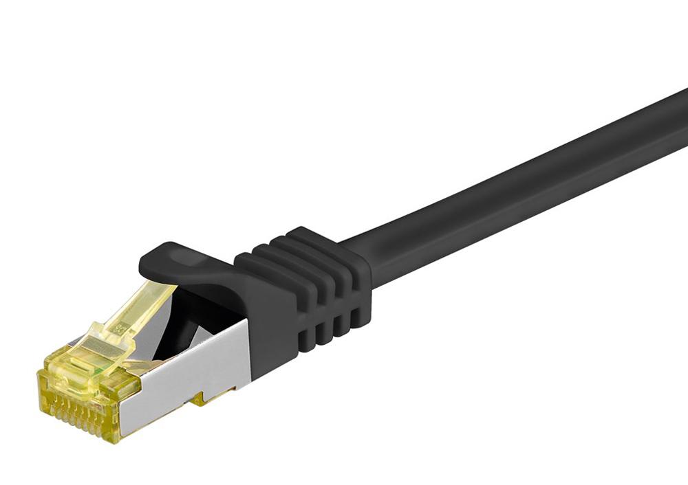 91617 GOOBAY καλώδιο δικτύου 91617, CAT 7 S/FTP, 500MHz, CU, 3m, μαύρο - Image 1