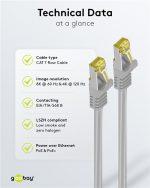GOOBAY καλώδιο δικτύου 91621, CAT 7 S/FTP, copper, 500MHz, 5m, γκρι - Image 6