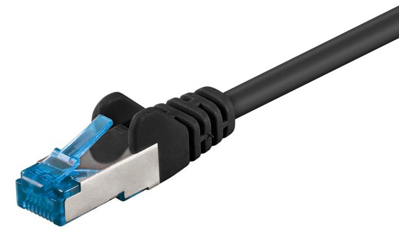 94152 GOOBAY καλώδιο δικτύου 94152, CAT 6A S/FTP, 500MHz, Copper, 0.25m, μαύρο - Image 1