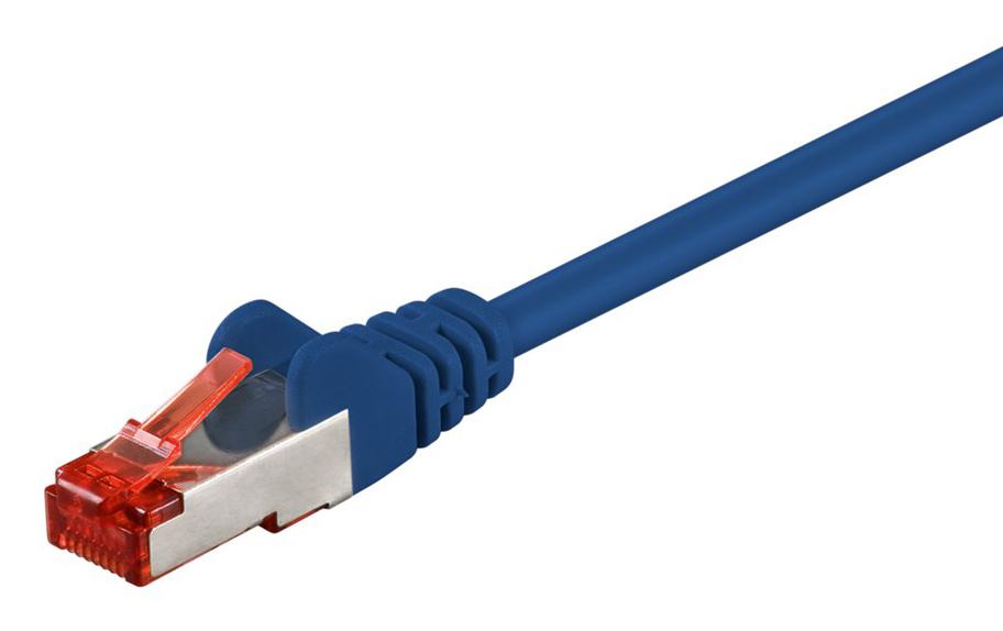 95462 GOOBAY καλώδιο δικτύου 95462, CAT 6 S/FTP, CCA, 250MHz, 0.5m, μπλε - Image 1