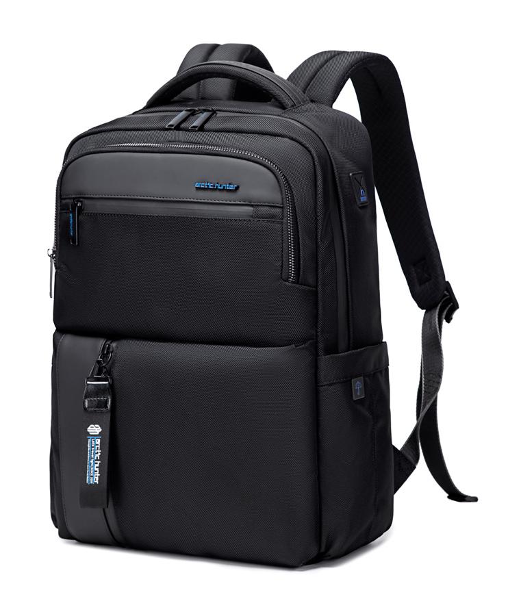 B00477-BK ARCTIC HUNTER τσάντα πλάτης B00477 με θήκη laptop 15.6", 18L, μαύρη - Image 1