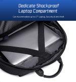 ARCTIC HUNTER τσάντα πλάτης B00544 με θήκη laptop 17", 40L, USB, μαύρη - Image 6