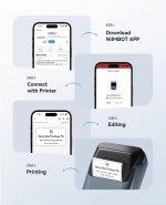NIIMBOT smart θερμικός εκτυπωτής ετικετών B1, 203dpi, Bluetooth, μπλε - Image 3