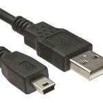POWERTECH Καλώδιο USB 2.0 σε USB Mini CAB-U025, copper, 1.5m, μαύρο