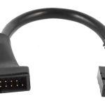 POWERTECH καλώδιο USB 2.0 9pin σε USB 3.0 20pin CAB-U046, 0.20m