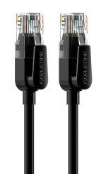 CABLETIME καλώδιο δικτύου CT-CAT6U, CAT 6 UTP, 250 MHz, CCA, 1m, μαύρο - Image 3