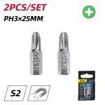 DELI σετ μύτες κατσαβιδιού DL251003, μαγνητικές, PH3x25mm, 2τμχ - Image 2
