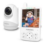 HELLOBABY ενδοεπικοινωνία μωρού HB6241 με κάμερα & οθόνη 4", 720p, PTZ